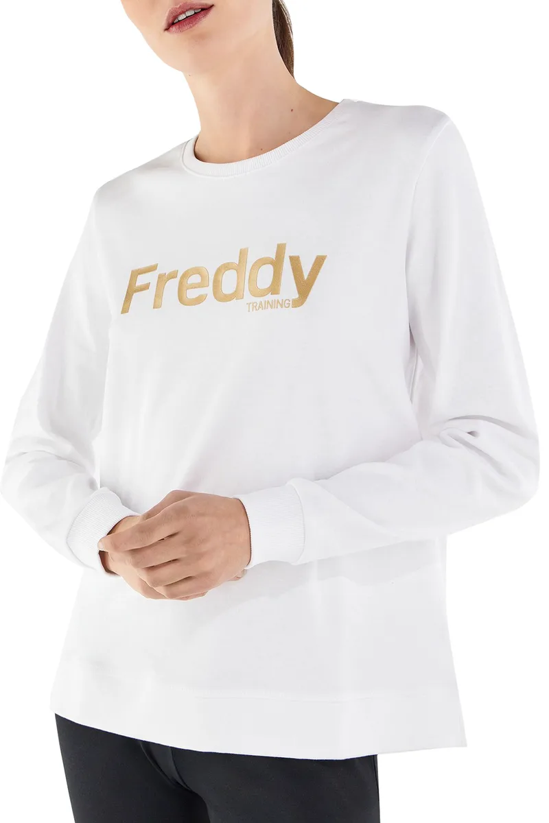 Μπλούζα Μακρυμάνικη Freddy Glossy Logo S2WTRS2-WO Γυναικείο
