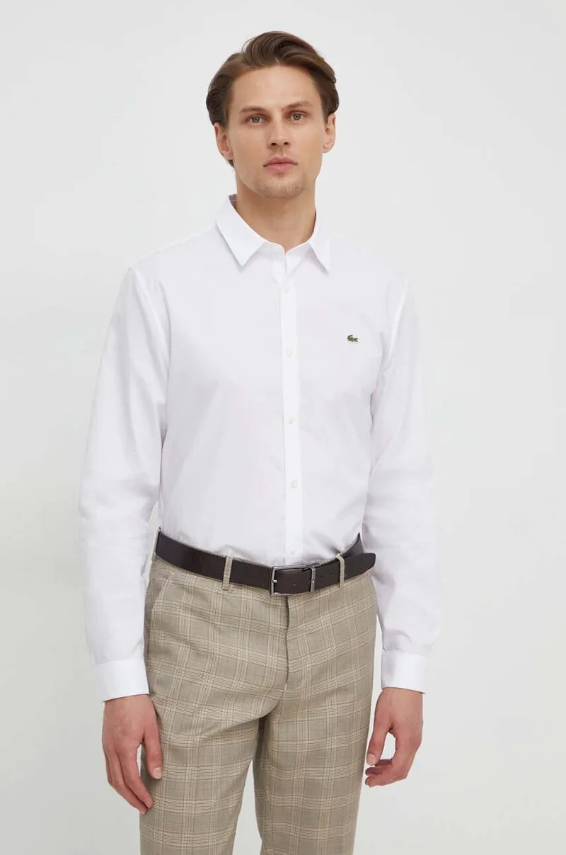 Lacoste Βαμβακερό πουκάμισο Lacoste