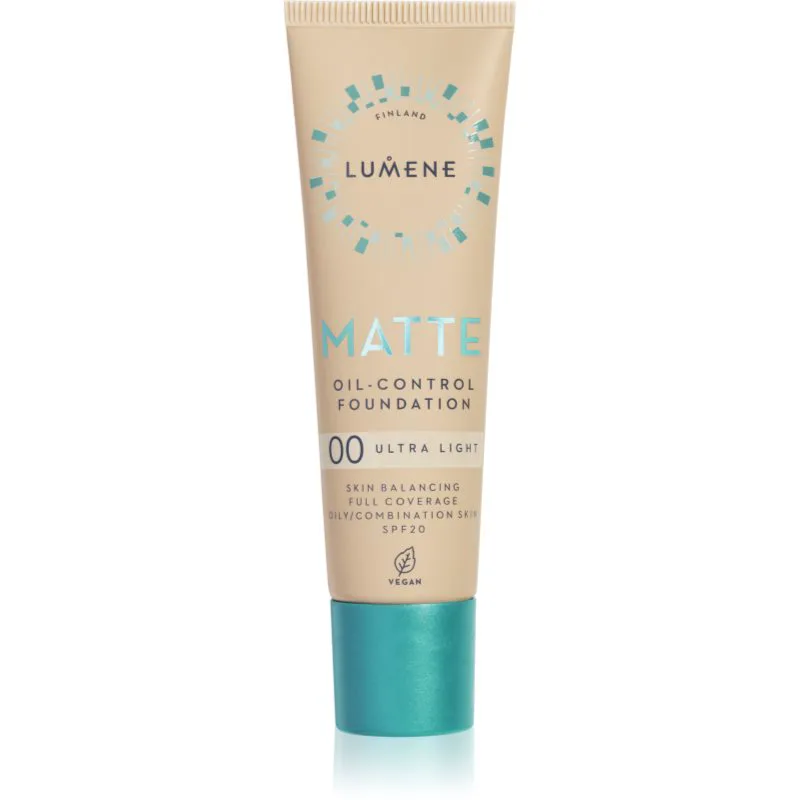 Lumene Matte Oil-Control ματ μεικ απ SPF 20 απόχρωση 00 Ultra Light 30 ml