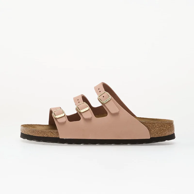 Sneakers Birkenstock Florida Nubuck Leather Women Soft Ροζ EUR 39