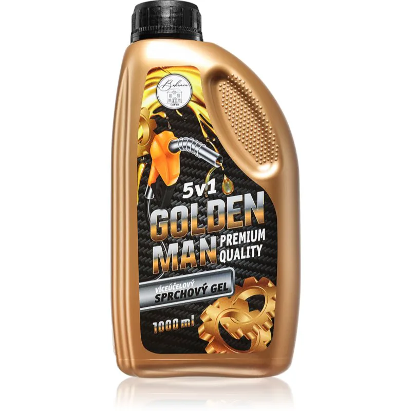 Bohemia Gifts & Cosmetics Industrial Golden Man τζελ για ντους για άντρες 5 σε 1 1000 ml