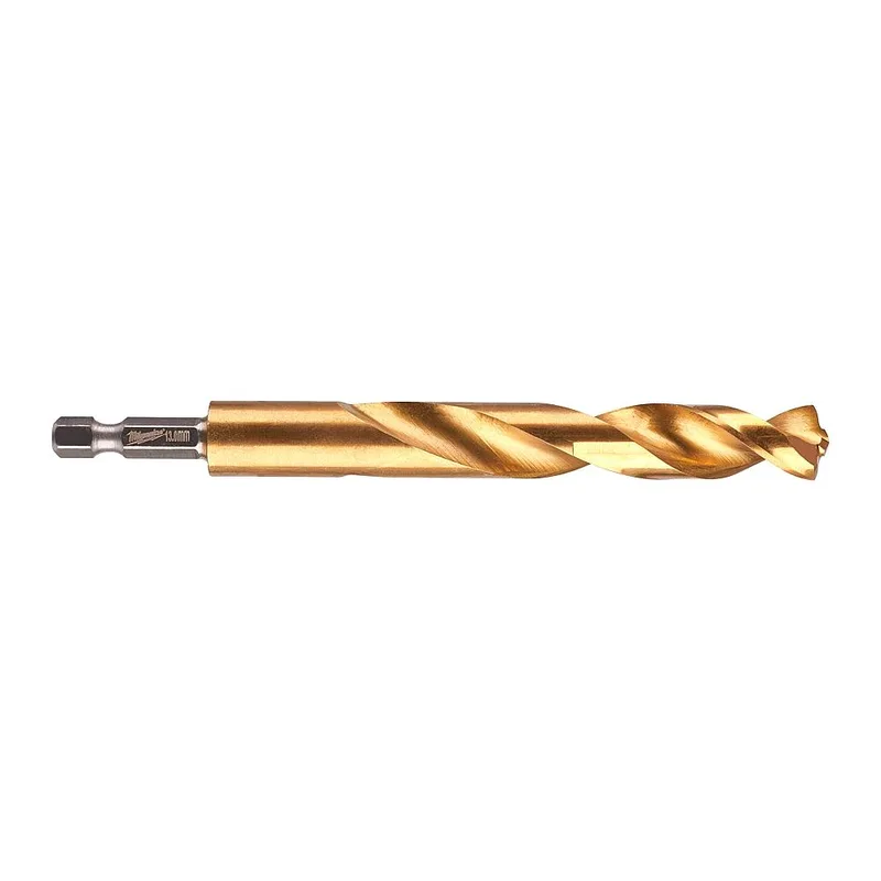 Τρυπάνι Αέρος Τιτανίου 1/4" Φ13mm MILWAUKEE HSS-G TIN RED HEX