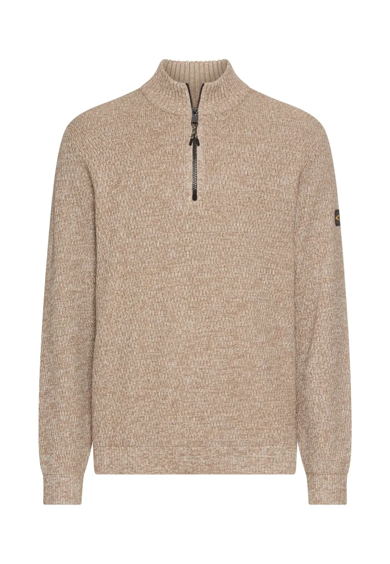ΑΝΔΡΙΚΟ ΠΛΕΚΤΟ CAMEL ACTIVE PULLOVER TROYER ΚΑΝΟΝΙΚΗ ΓΡΑΜΜΗ ΕΚΡΟΥ