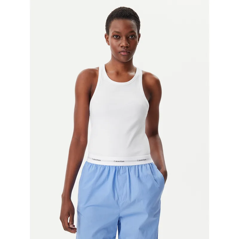 Calvin Klein Underwear Τοπ LV00QS7492 Λευκό Slim Fit
