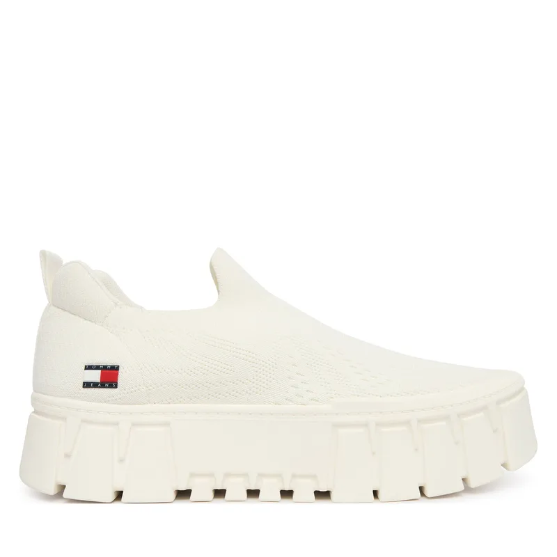 Αθλητικά Tommy Jeans Tjw Chunky Knit Sneaker EN0EN03014 Λευκό