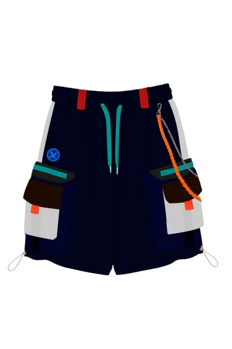 MOD WAVE MOVEMENT Technical Cargo Shorts - Μπλε-MW082040565-BLUE