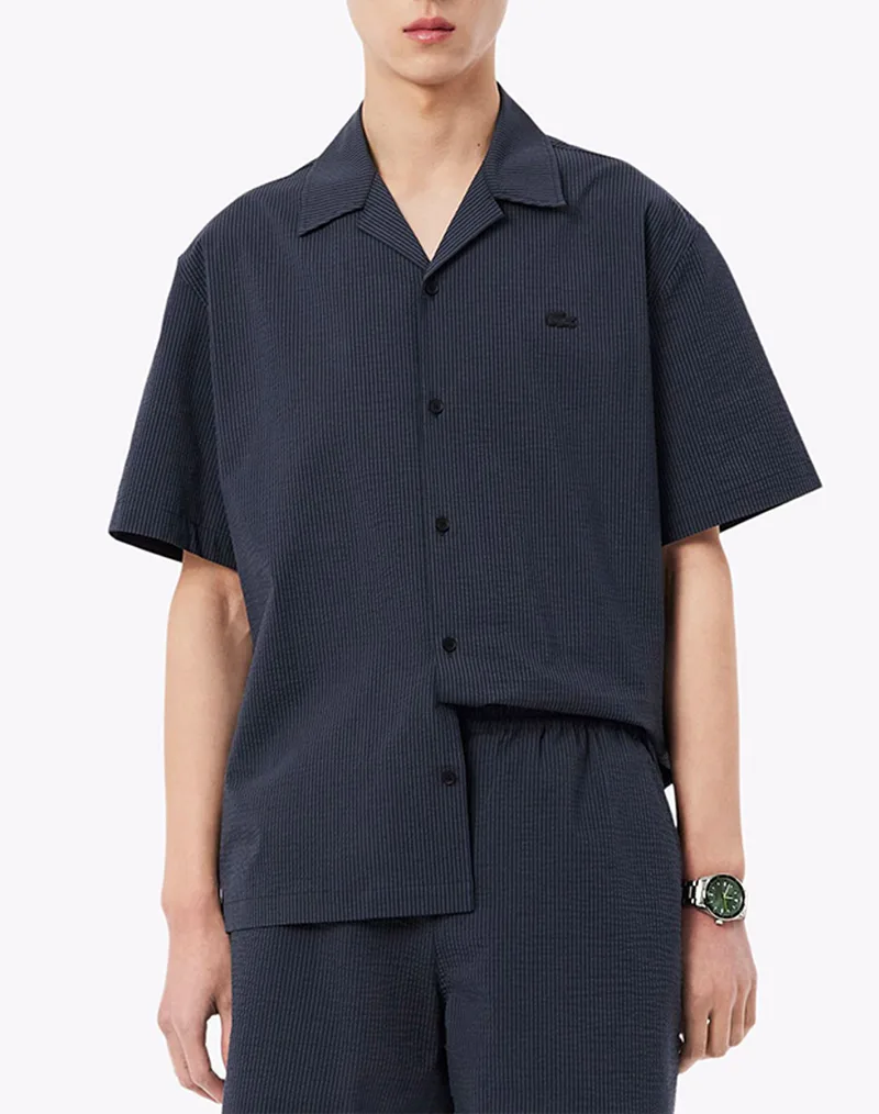 LACOSTE ΠΟΥΚΑΜΙΣΟ ΚΜ SHIRT SS 3CH2355-4CI DarkSlateGrey
