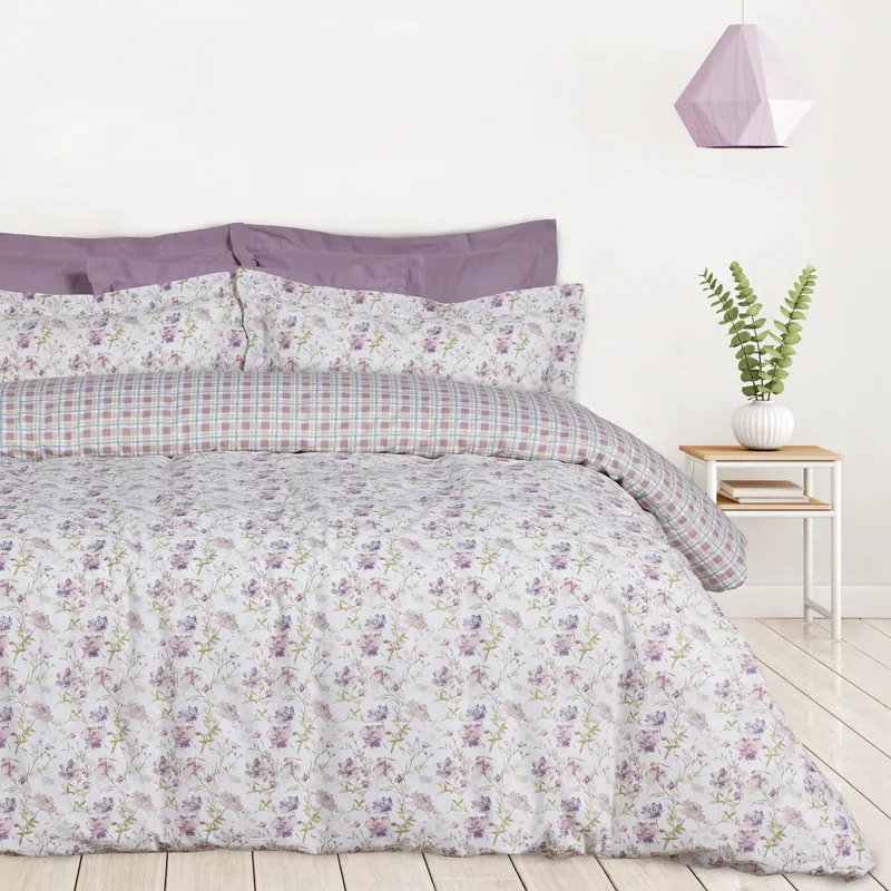 Σετ Σεντόνια Μονά 3 Τεμαχίων Das Home 9675 Ivory- Lilac 170x260