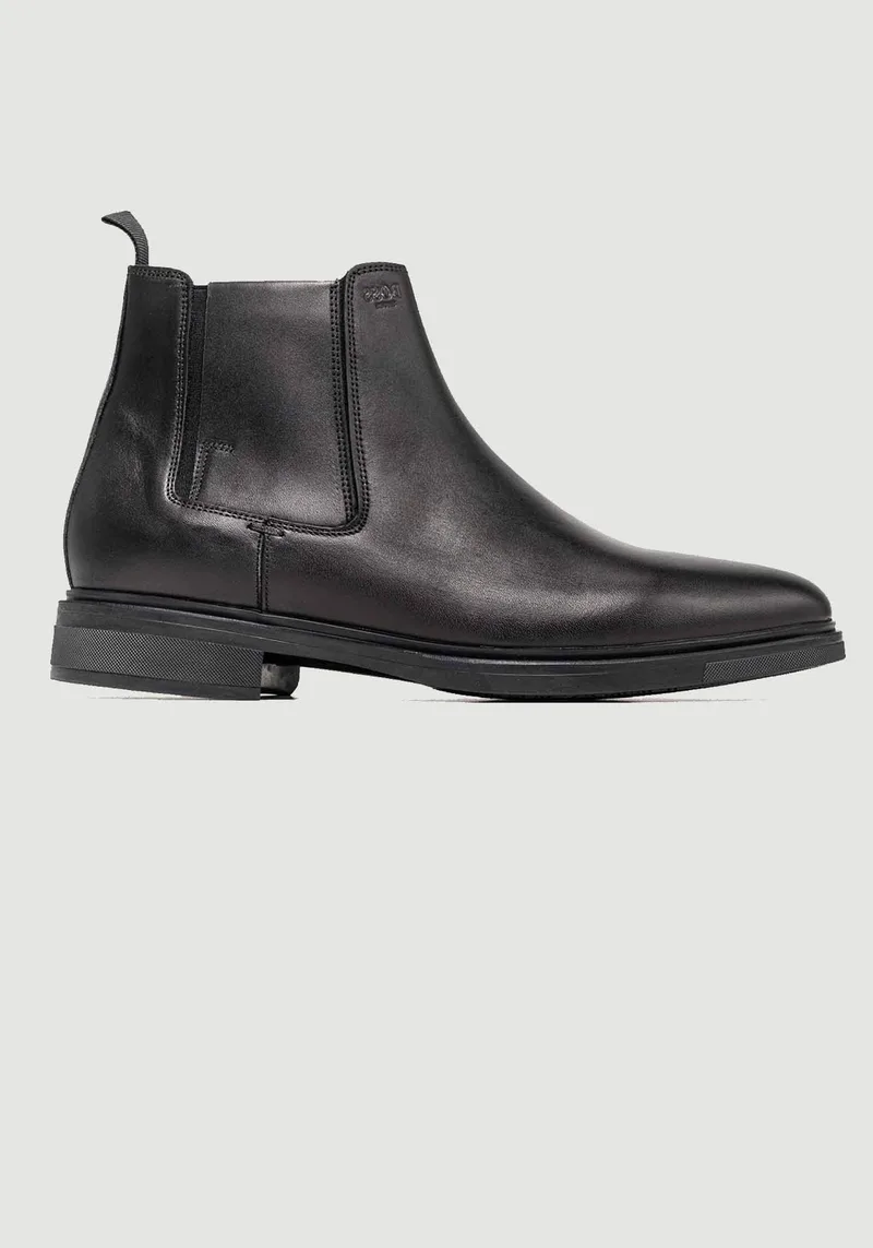 BOSS Shoes Δερμάτινα Μποτάκια της σειράς Diamond - C7873 Black