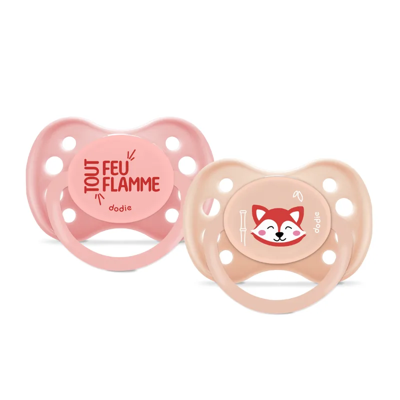 Dodie Anatomical Pacifier - +6 months - "Panda Roux" A103