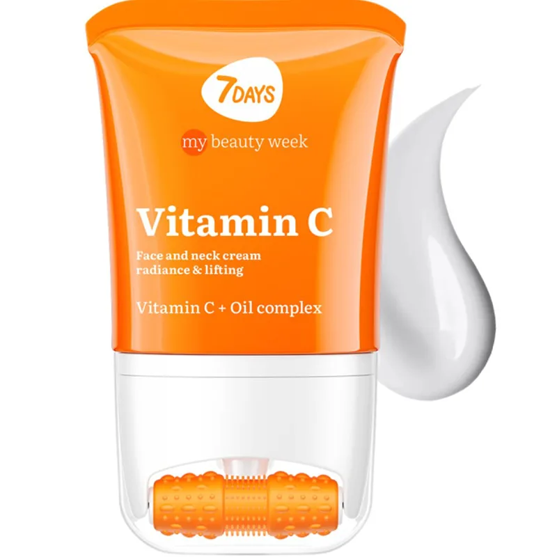 7DAYS My Beauty Week Vitamin C Radiance & Lifting Face & Neck Cream Αντιγηραντική Κρέμα Προσώπου, Λαιμού με Βιταμίνη C & Εφαρμοστή Μασάζ για Ομοιόμορφο Τόνο & Λάμψη 80ml
