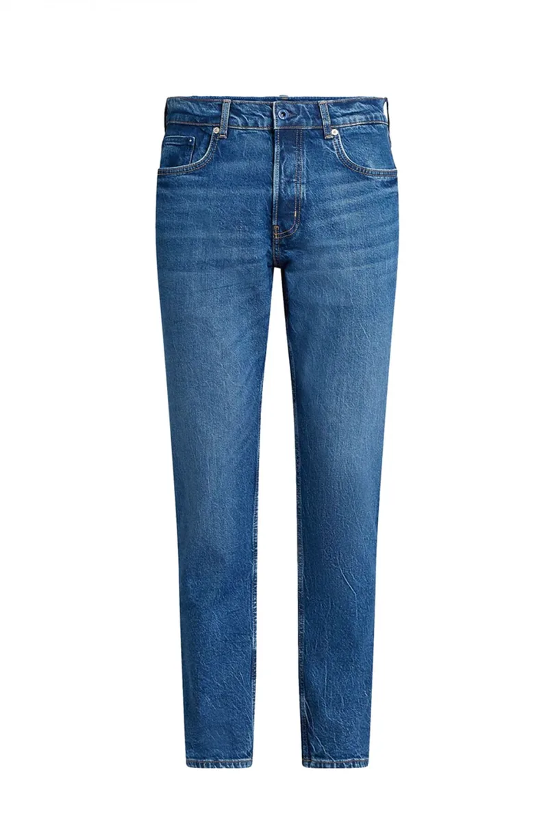 KARL LAGERFELD JEANS ΠΑΝΤΕΛΟΝΙ JEANS KLJ TAPERED DENIM ΜΠΛΕ ΣΚΟΥΡΟ