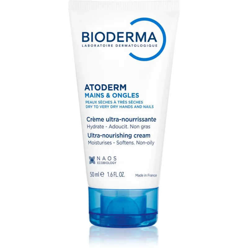 Bioderma Atoderm Cream Hand & Nails κρέμα για τα χέρια για πολύ ξηρό ευαίσθητο και ατοπικό δέρμα 50 ml