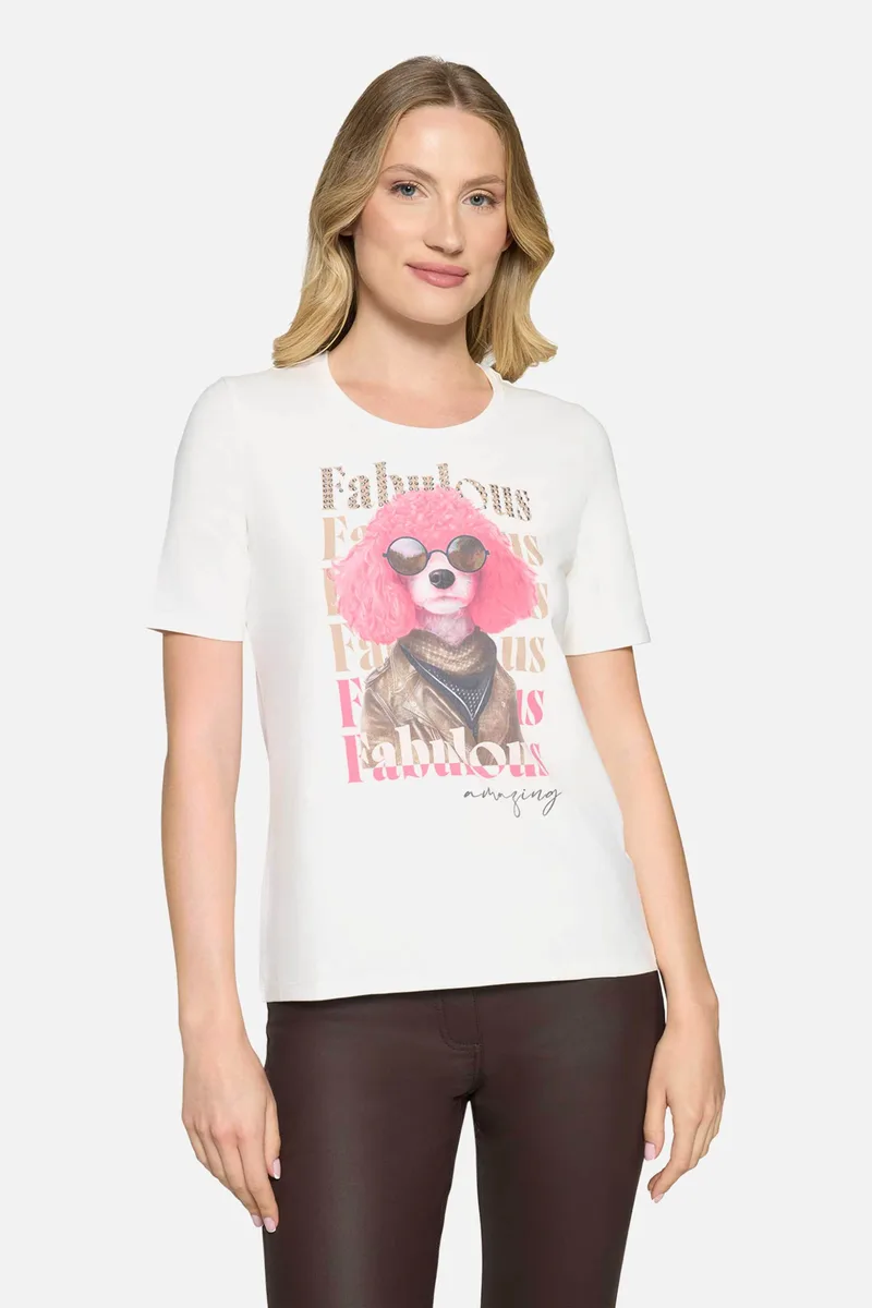 Betty Barclay γυναικείο Τ-shirt με all-over print - 2744/1092 Λευκό