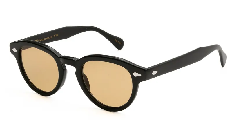 MOSCOT ΓΥΑΛΙΑ ΗΛΙΟΥ MOSCOT MAYDELA BLACK AMBER 4622 MAYDELA ΚαφέΜαύρο