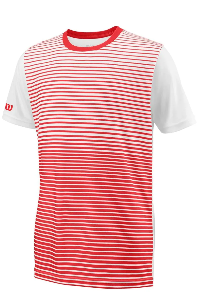 Μπλούζα Κοντομάνικη Wilson Team Striped Crew WRA767204-00 Αγόρι