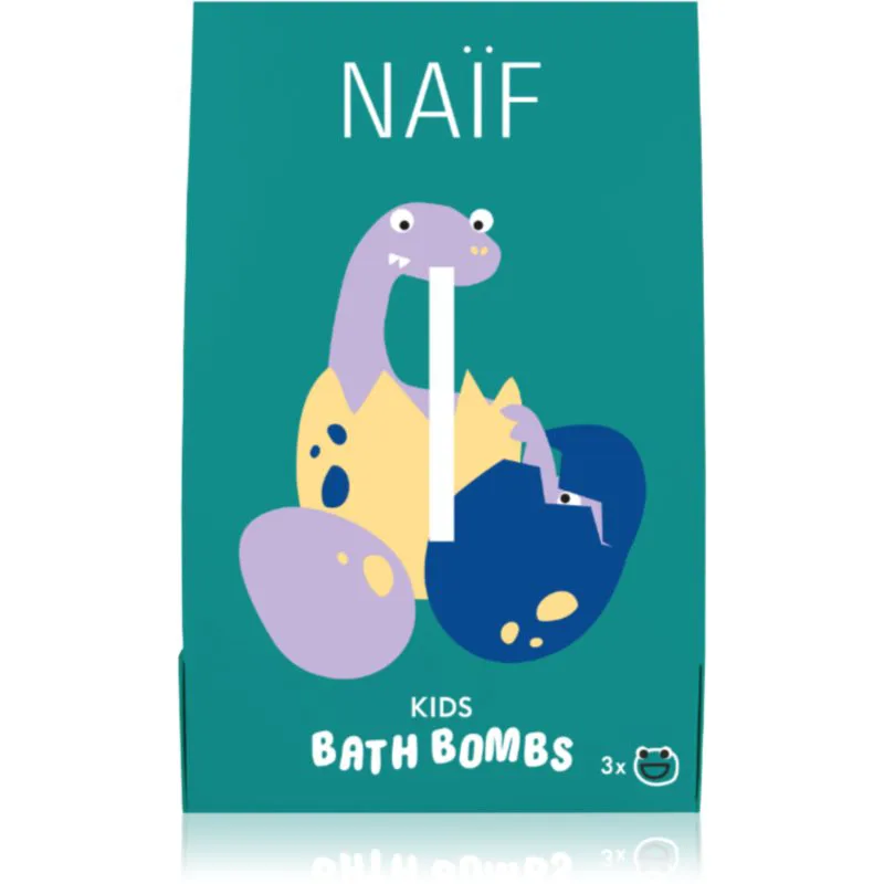 Naif Kids Bath Bombs βόμβα μπάνιου για παιδιά 3x40 γρ