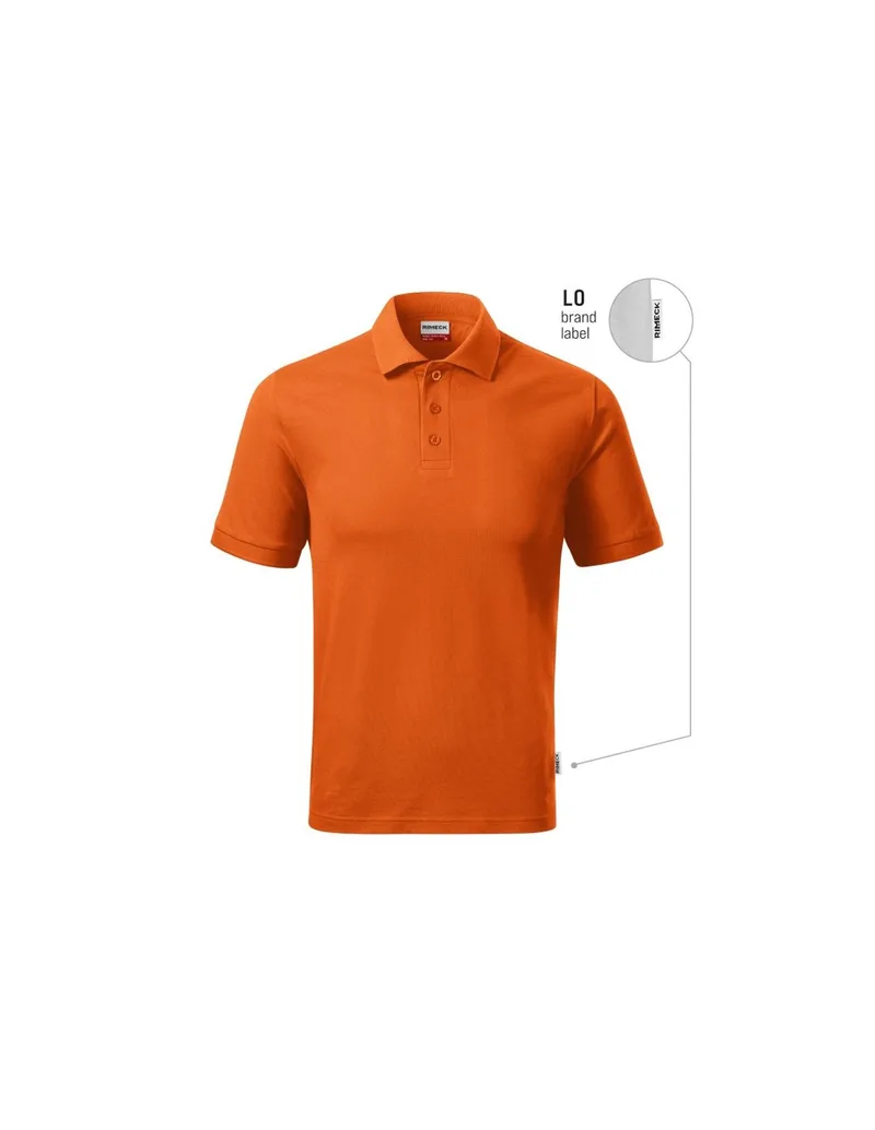 Men's Resist Heavy Polo Shirt Πορτοκαλί 11 brand label