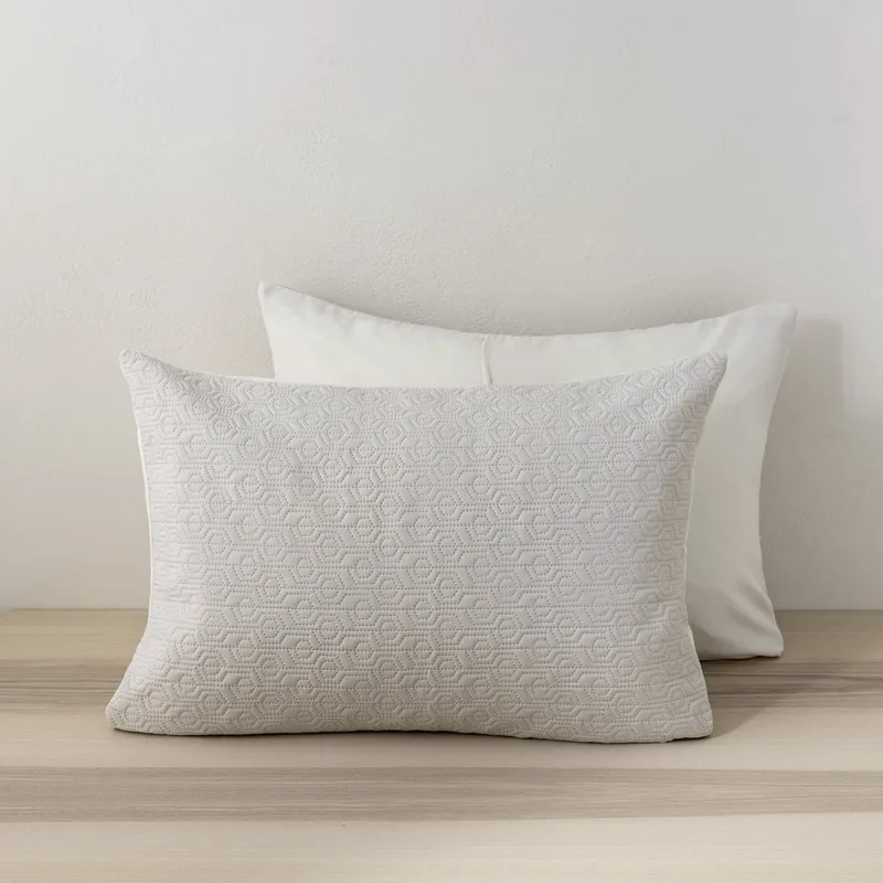 Ζεύγος Μαξιλαροθήκες Καπιτονέ (52x72) Nima Orion Sand Beige/L.Beige