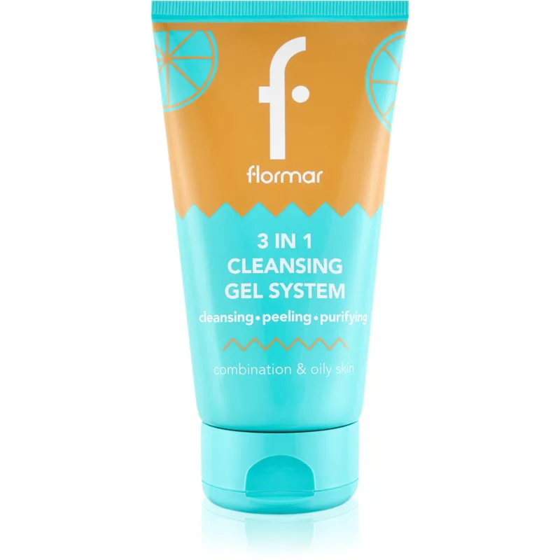 flormar Combination & Oily Skin 3in1 Cleansing Gel τζελ καθαρισμού 3 σε 1 για μικτή και λιπαρή επιδερμίδα 150 ml