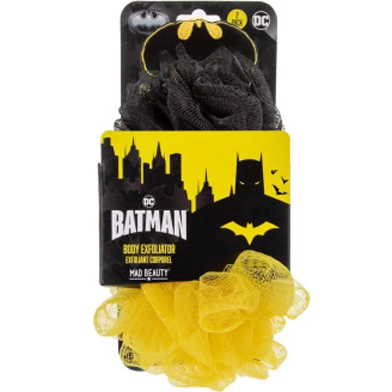 Mad Beauty Batman Body Exfoliator Duo Απολεπιστικό Σφουγγάρι Σώματος Εμπνευσμένο Από τον Ήρωα Batman, 2 Τεμάχια