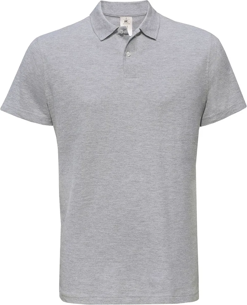 Ανδρικό Pique Polo PUI10 B & C Heather Grey