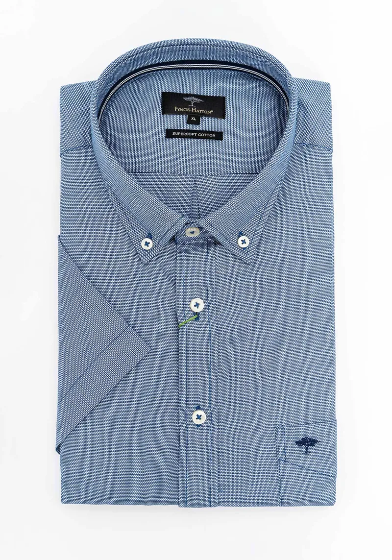 Fynch Hatton Πουκάμισο της σειράς Supersoft - 1313 5001 690 Navy