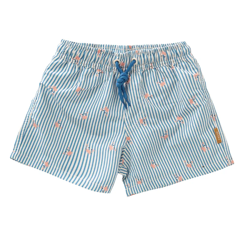 Μαγιό Βερμούδα Fresk Stripes & Crabs Με Προστασία UV50