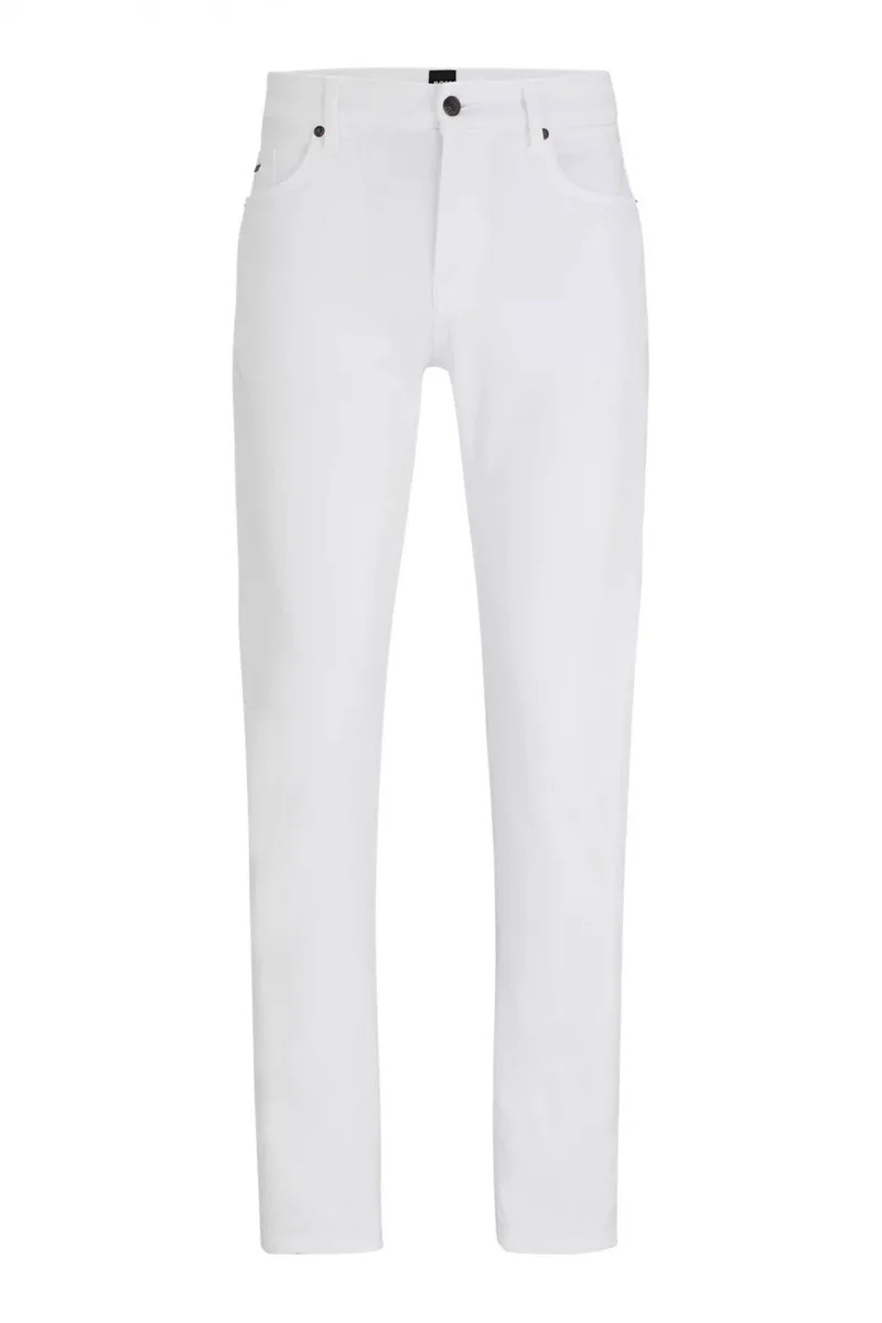 BOSS ΠΑΝΤΕΛΟΝΙ JEANS DELAWARE 3-1 SLIM FIT ΛΕΥΚΟ