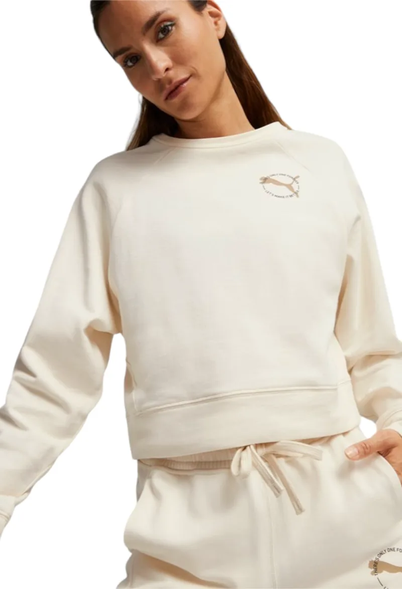 Μπλούζα Μακρυμάνικη Puma Better Sportswear Crew TR 676067-99 Γυναικείο