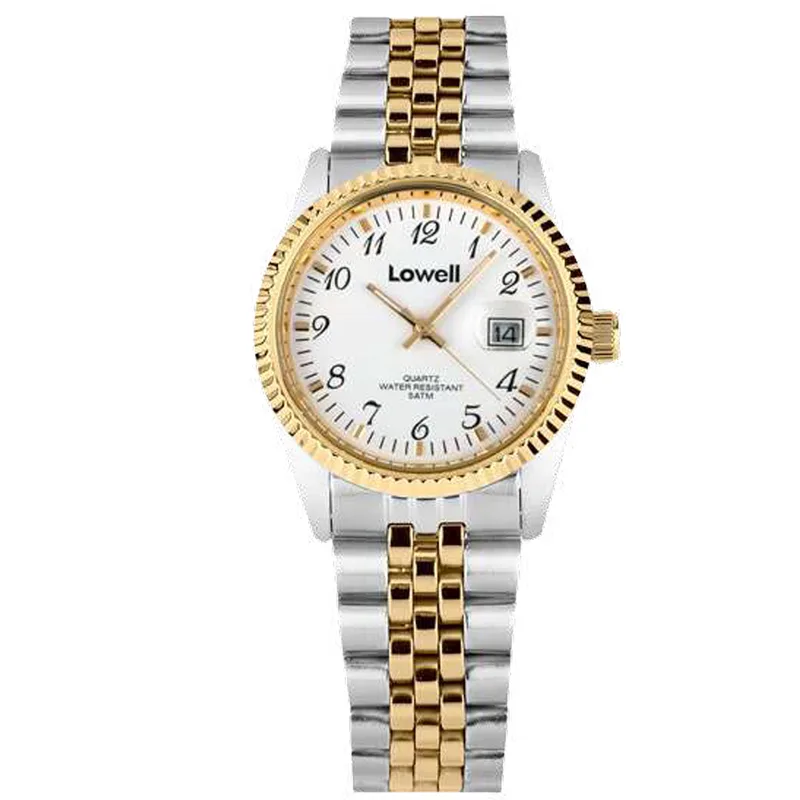 Ρολόι Γυναικείο Δίχρωμο Stainless Steel Bracelet Lowell 32mm κάσσα κωδ PD4600-20