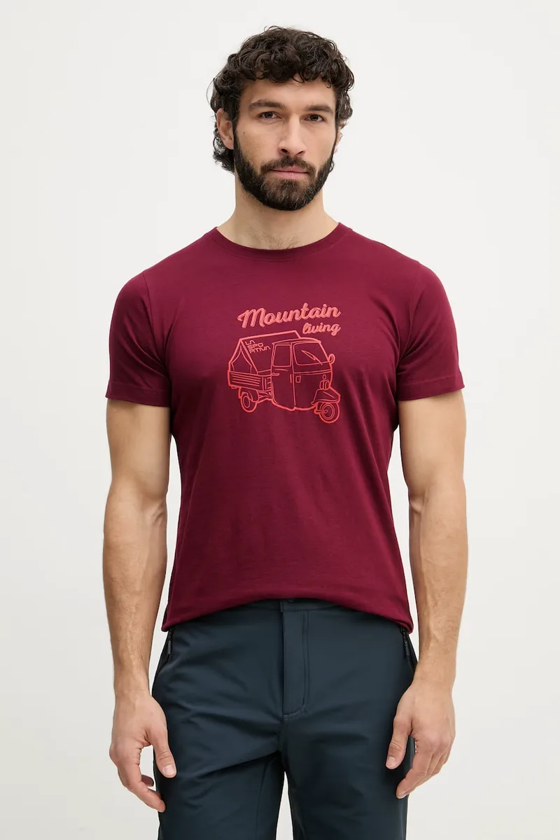 La Sportiva Τ-shirt πεζοπορίας ανδρικό βαμβακερό Ape