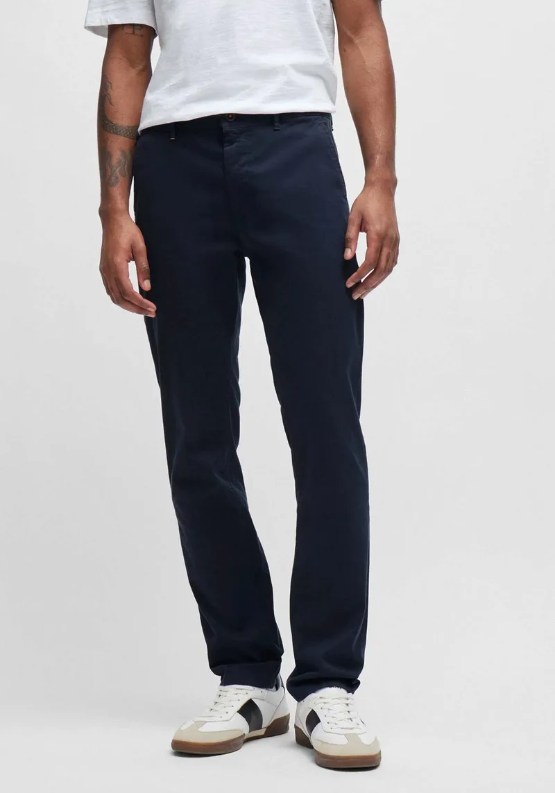 BOSS Υφασμάτινο Παντελόνι Chino - 50510933 404 Dark Blue