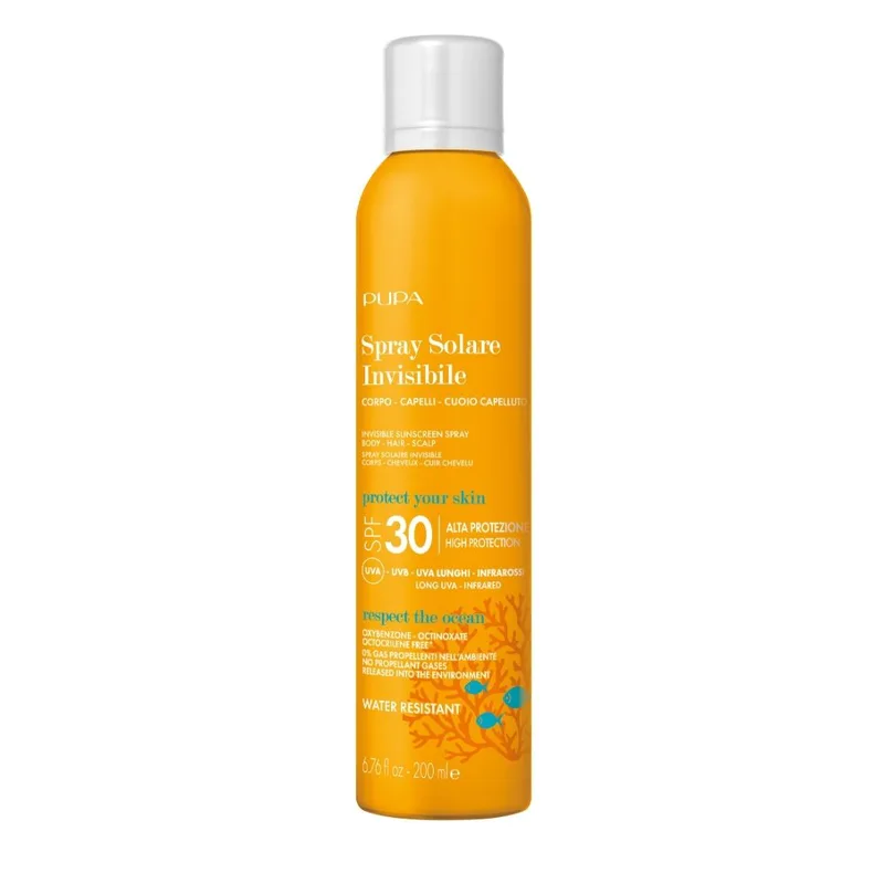 Invisible Sunscreen Spray Body-Hair-Scalp SPF30 200ml
