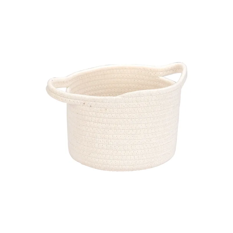 Καλάθι Κρεμαστό Polyester Λευκό 18x18x13εκ. Blanca Estia 02-29616 (Ύφασμα: Polyester, Χρώμα: Λευκό) - estia - 02-29616