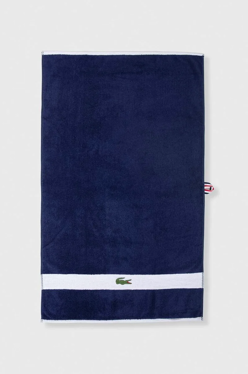 Μικρή βαμβακερή πετσέτα Lacoste LCASUAL 55 x 100 cm