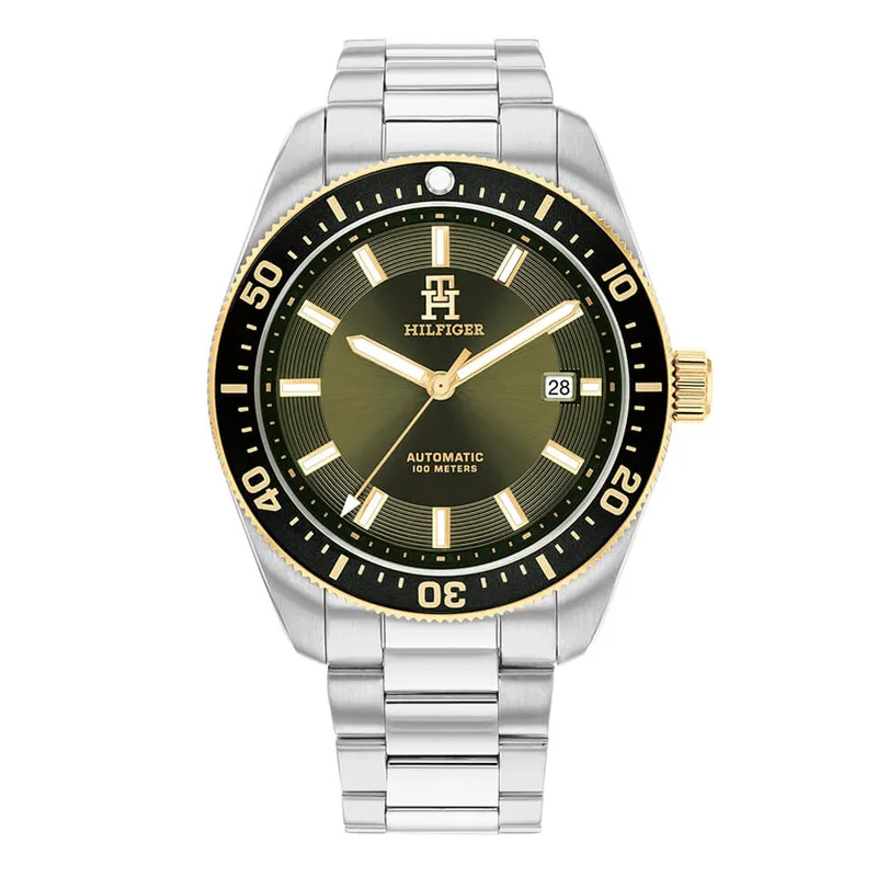 TOMMY HILFIGER Lance Automatic Silver Stainless Steel Bracelet 1792155