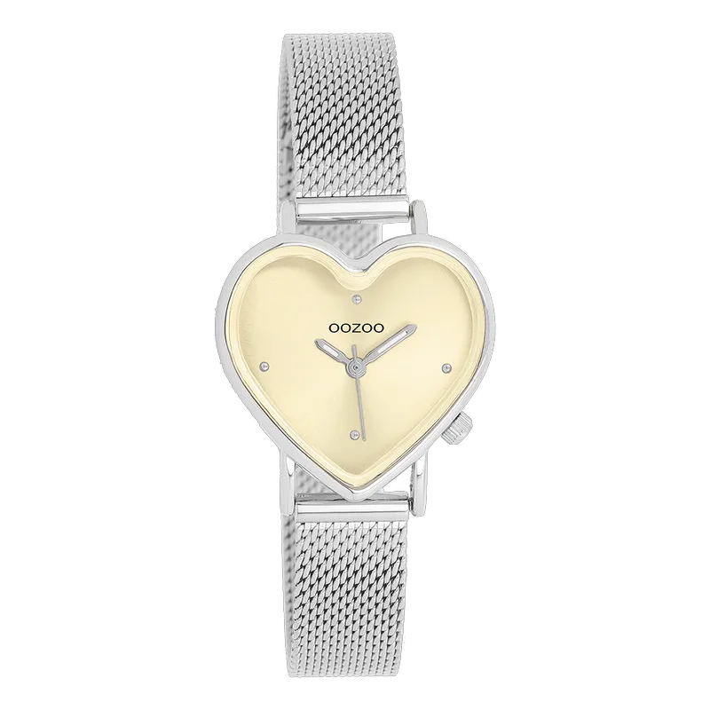 OOZOO Timepieces - C11443, Silver case with Metal Bracelet