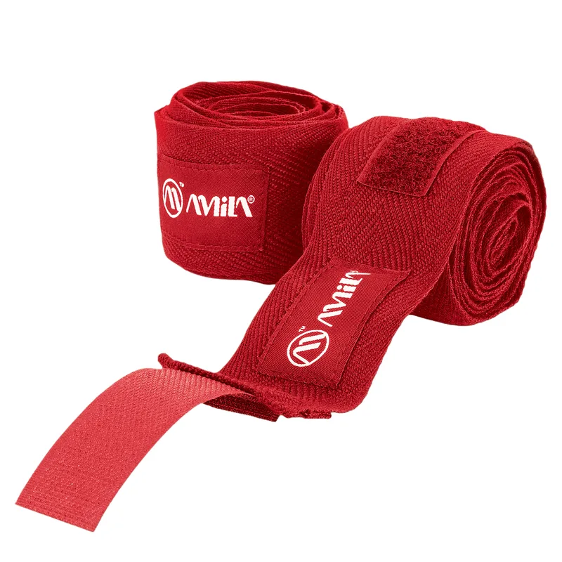 Μπαντάζ Πυγμαχίας Amila Handwrap 4.5m Κόκκινο