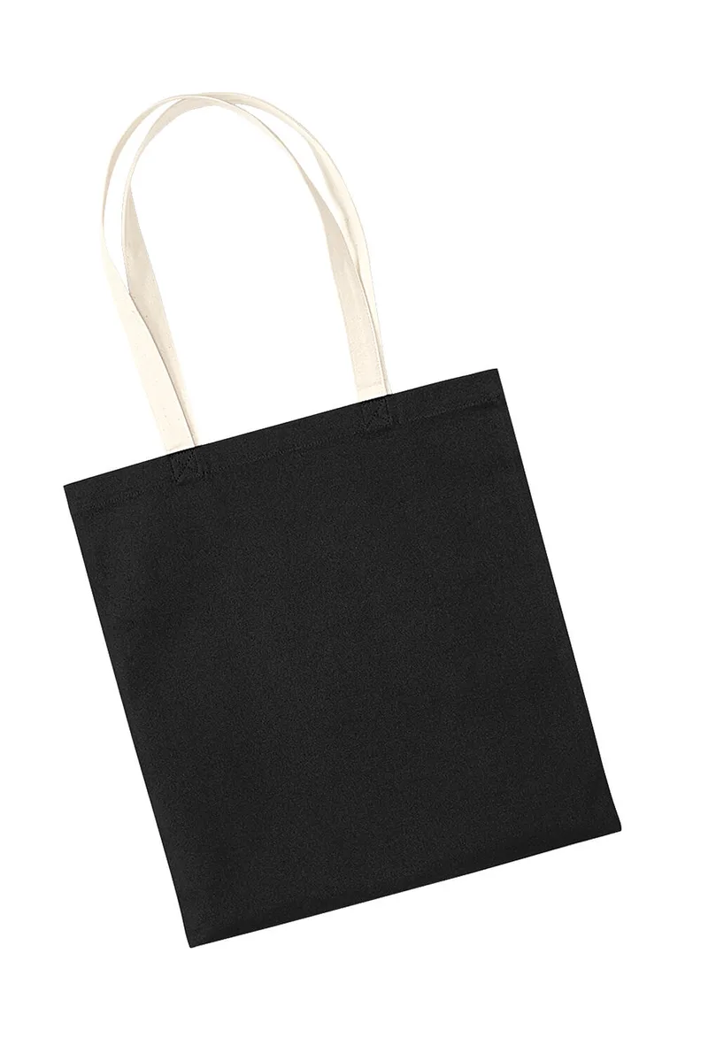 Organic Tote Τσάντα EarthAware™ Westford Mill W801C Black/Natural