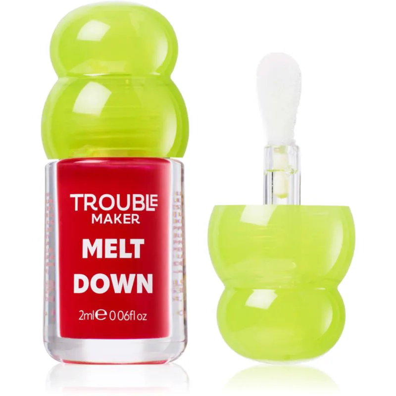 Trouble Maker Melt Down Lip Oil Έλαιο για τα χείλη απόχρωση Overload Ροζ 3 ml