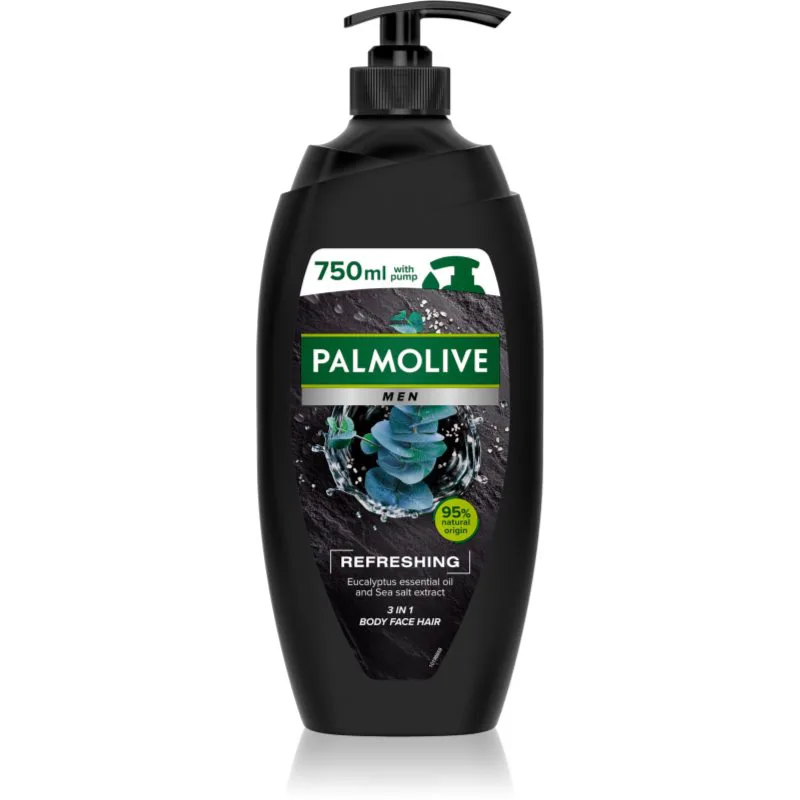 Palmolive Men Refreshing τζελ για ντους για άντρες 3 σε 1 750 ml