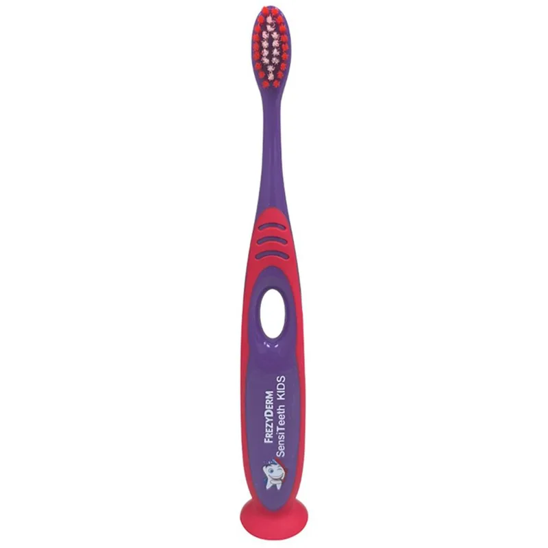 Frezyderm SensiTeeth Kids Toothbrush Soft Μαλακή Οδοντόβουρτσα για Παιδιά 1 Τεμάχιο - Μωβ / Κόκκινο