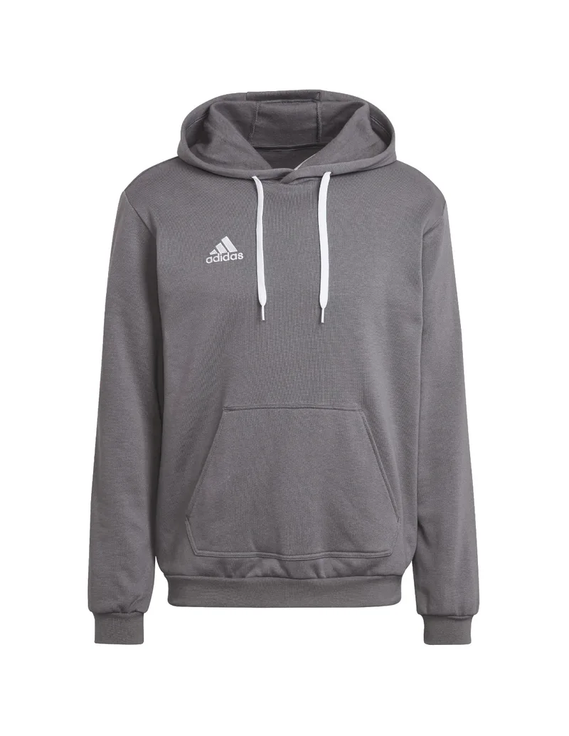 Adidas Entrada 22 Ανδρικό Φούτερ με Κουκούλα και Τσέπες Team Grey Four HB0578