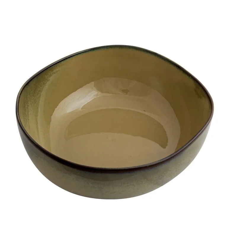 HFA Μπολ Σαλάτας Πορσελάνη Granite Glased Sand 24cm