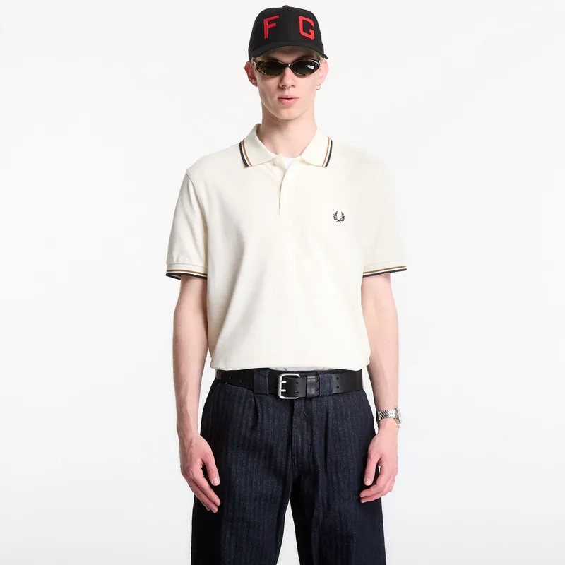 T-shirt Fred Perry Twin Tipped Fred Perry Shirt Ecru L