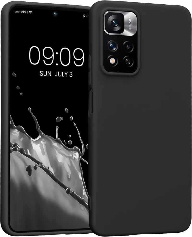 KWmobile Θήκη Σιλικόνης Xiaomi Redmi Note 11 Pro Plus 5G - Black Matte (58095.47)