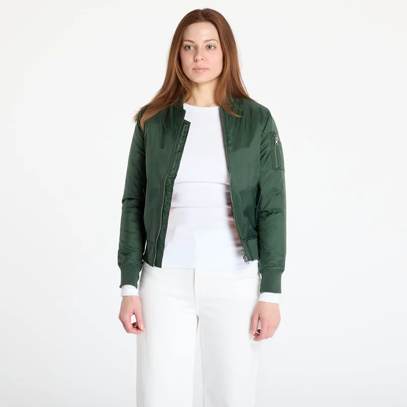 Μπουφάν Urban Classics Ladies Basic Bomber Jacket Green M