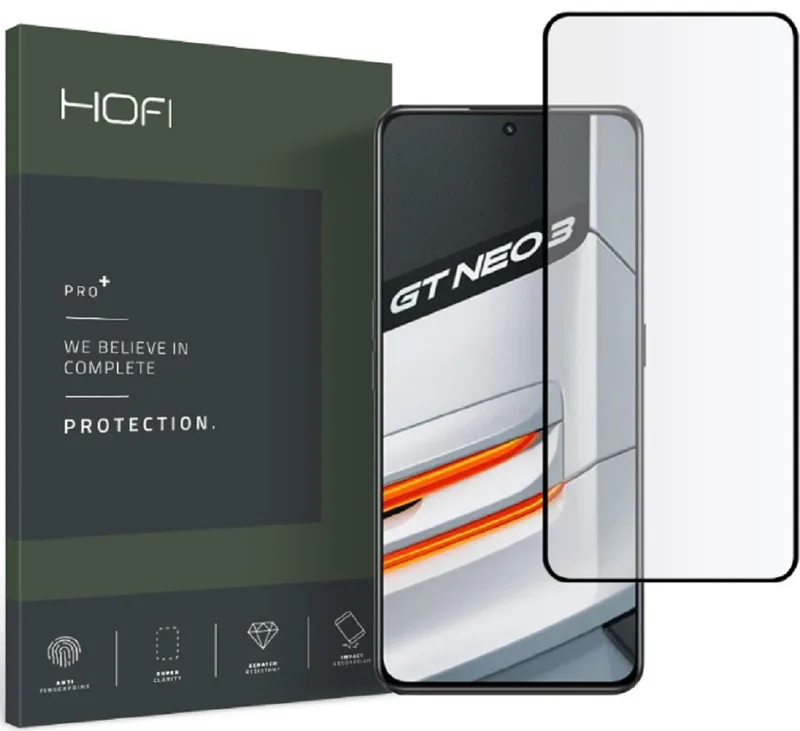 Hofi Premium Pro+ Tempered Glass - Fullface Αντιχαρακτικό Γυαλί Οθόνης - Realme GT Neo 3 - Black (9589046921773)