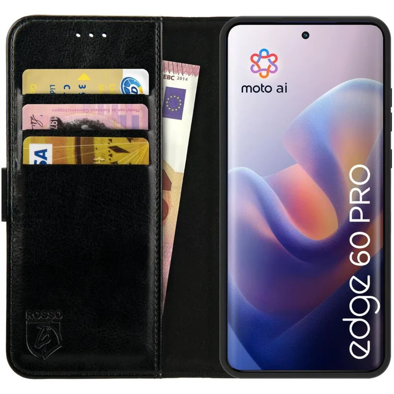 Θήκη Motorola Edge 60 Pro Κόκκινο Element PU Πορτοφόλι - Black (8719246488467)
